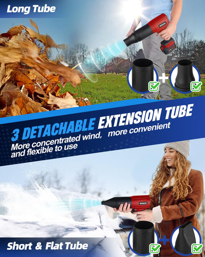 Cordless Leaf Blower, 2 x 4.0Ah Batteries