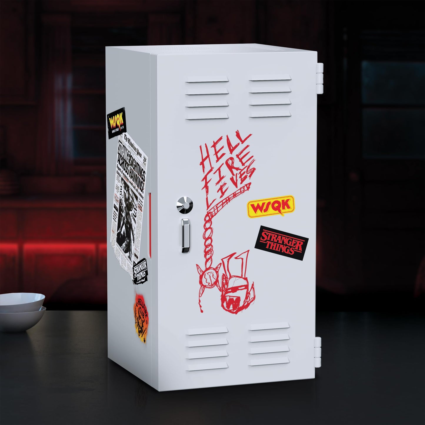 Ukonic Stranger Things Hellfire Club 4.5L Mini Fridge