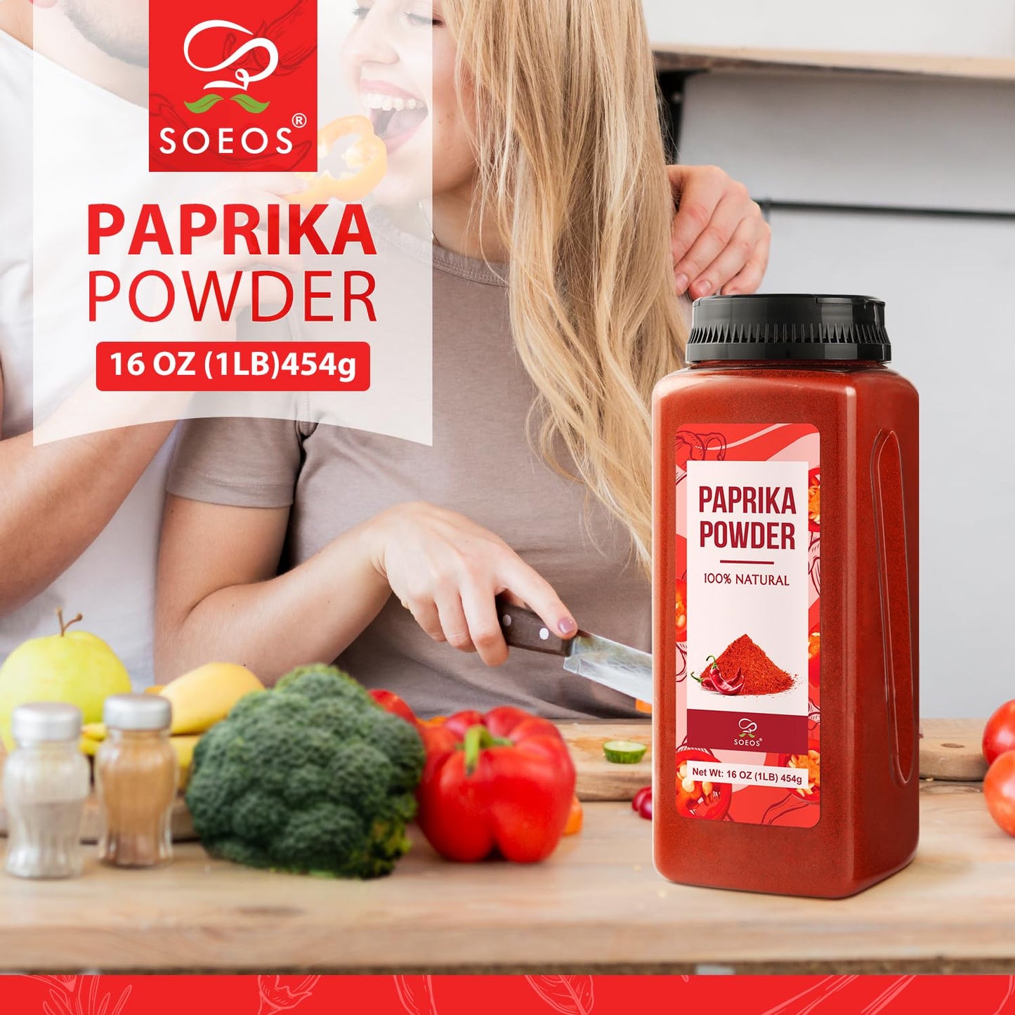 Paprika Powder 16oz Sweet (Best Before Mar. 6 2027)