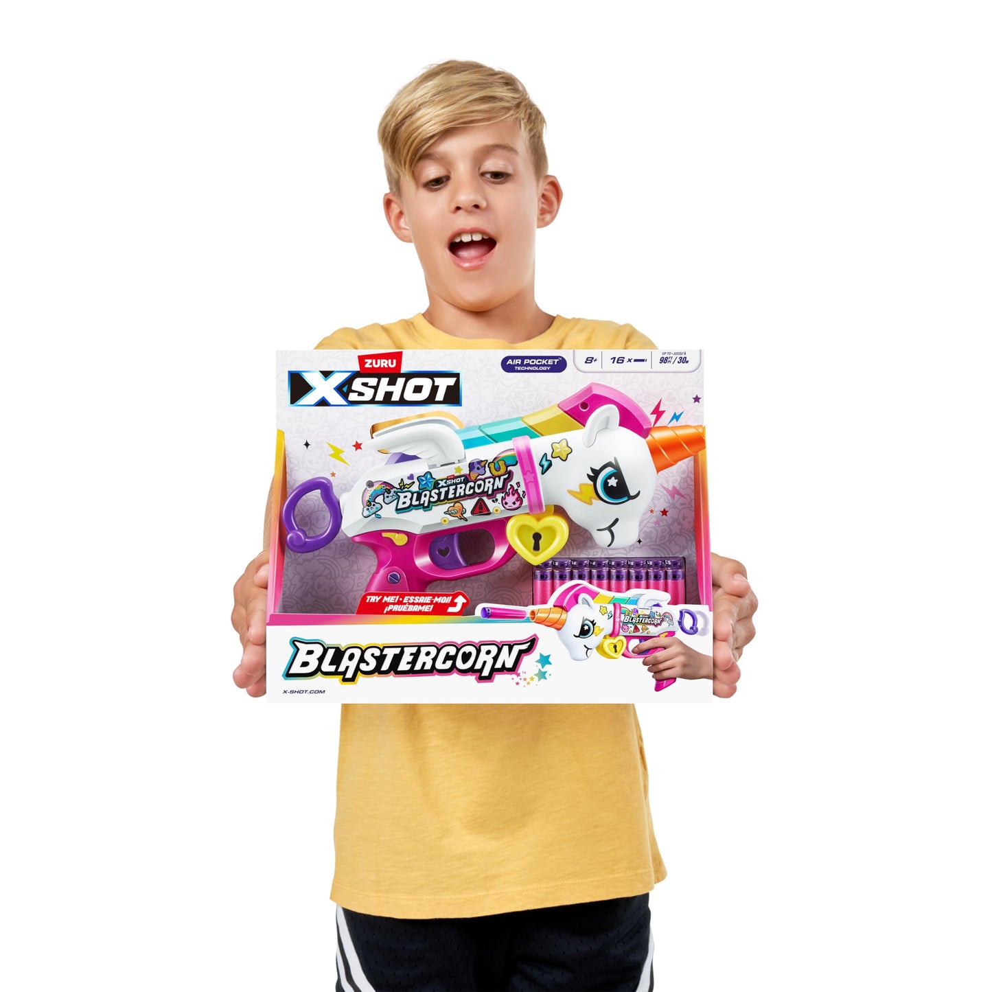 ZURU XSHOT Blastercorn Unicorn Blaster with 16 Darts