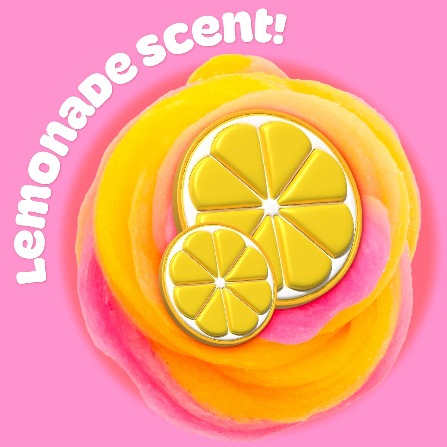 Play-Doh Scented Cloud Slime for Kids, Pink & Yellow Lemonade Scent, Popular Toys, Gifts and Party Favors