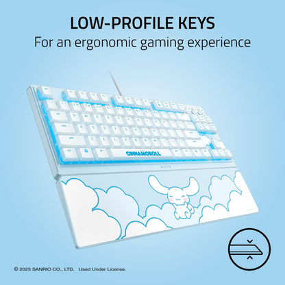 Razer Ornata V3 TKL Gaming Keyboard, Low-Profile Keys, Cinnamoroll Edition