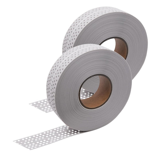 2Pcs 1.96 Inch Wide Self-Stick Drywall Tape, 132 Inch PVC