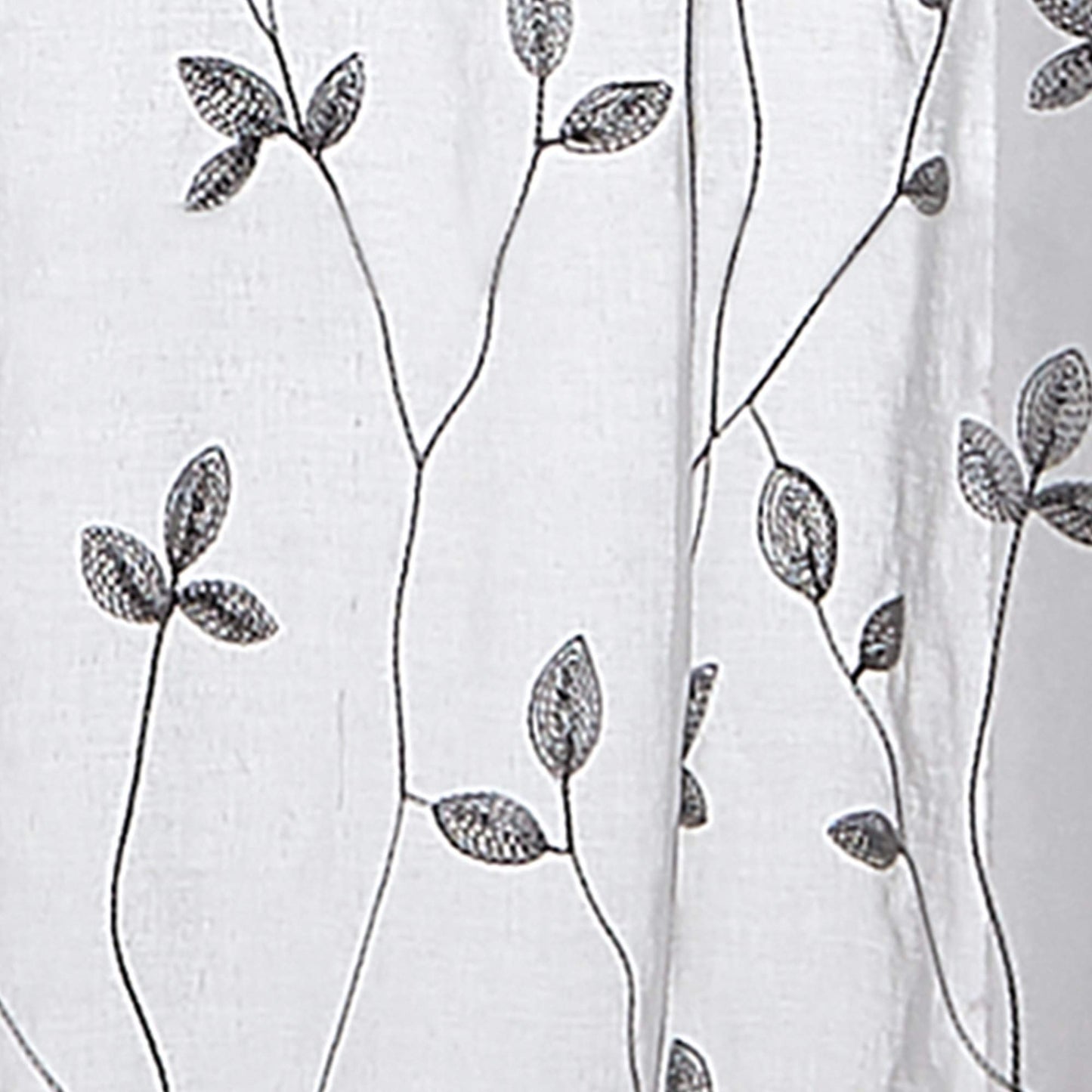 Botanical Embroidered Kitchen Curtain 28" x 36"