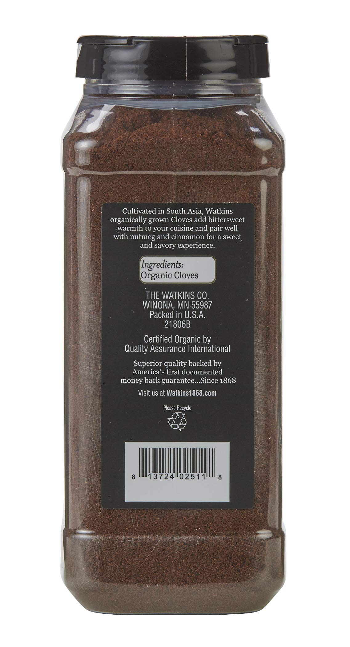 Watkins Organic Ground Cloves 15.9oz Food Service Size