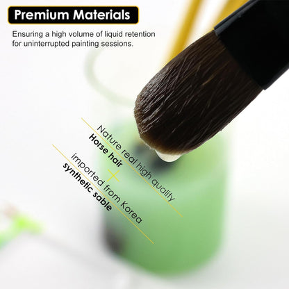 Paint Brushes Set, Long Handle 6-Piece