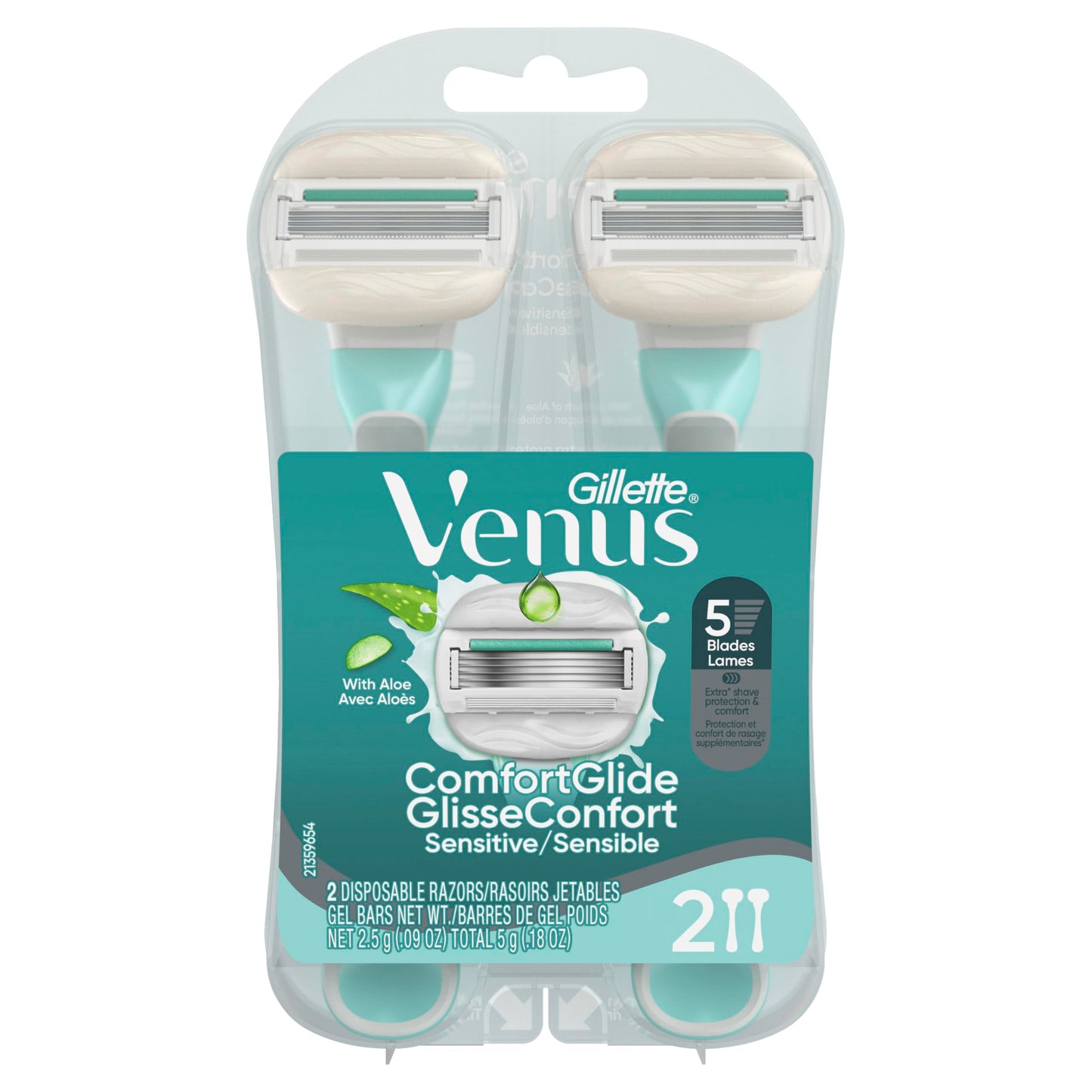 Gillette Venus Disposable Razor for Women, 2ct