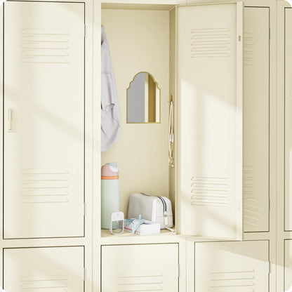 ]Magnetic Arch Gold Framed Locker Mirror