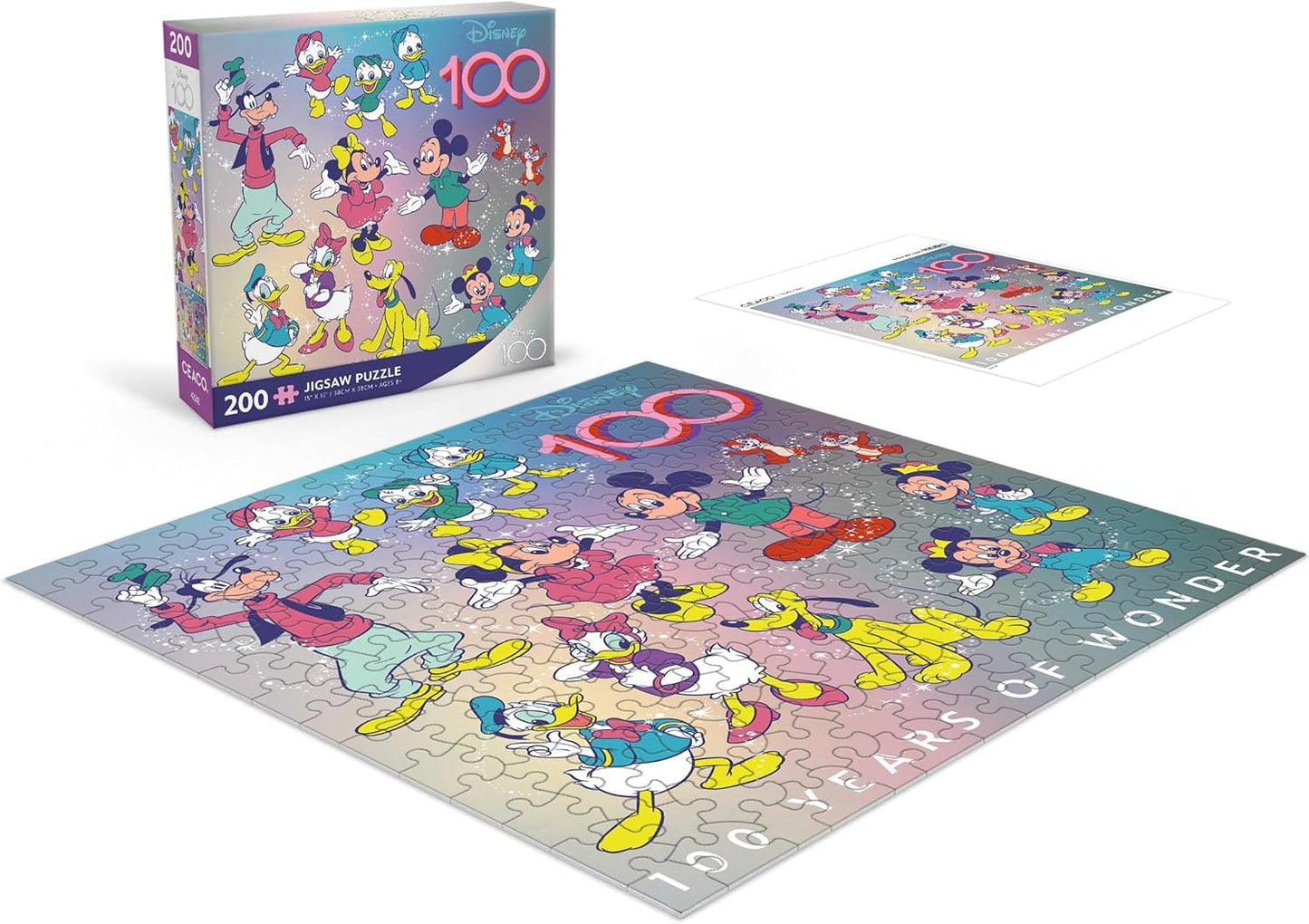 Ceaco - Disney's 100th Anniversary - One Hundred Years of Wonder - 200 Piece Jigsaw Puzzle