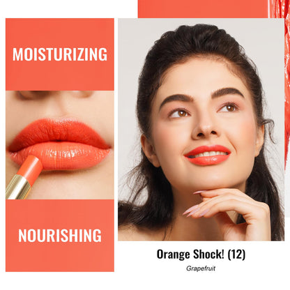 Oulac Moisturizing Lipstick, Orange Red G12, 0.07 oz