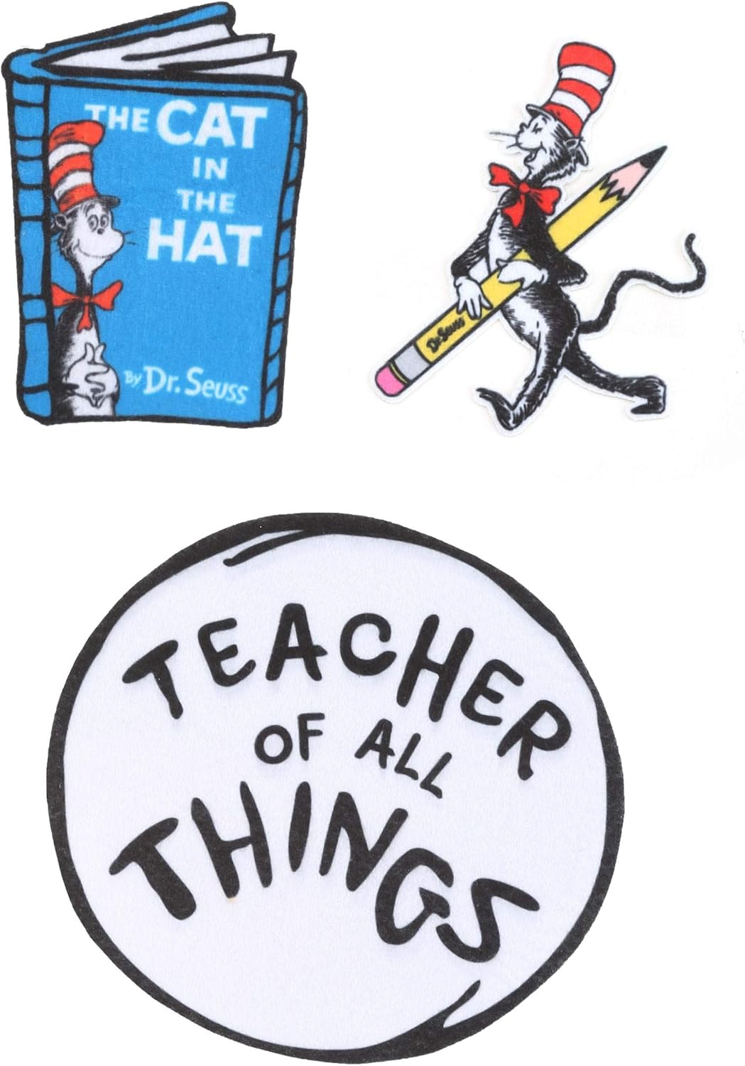 Patch Dr. Seuss Cat in the Hat Costume Patch Set for Teachers