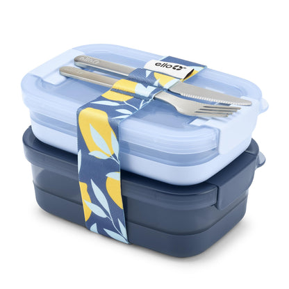 Ello Lunch Stack Bento Box, 2 Pack