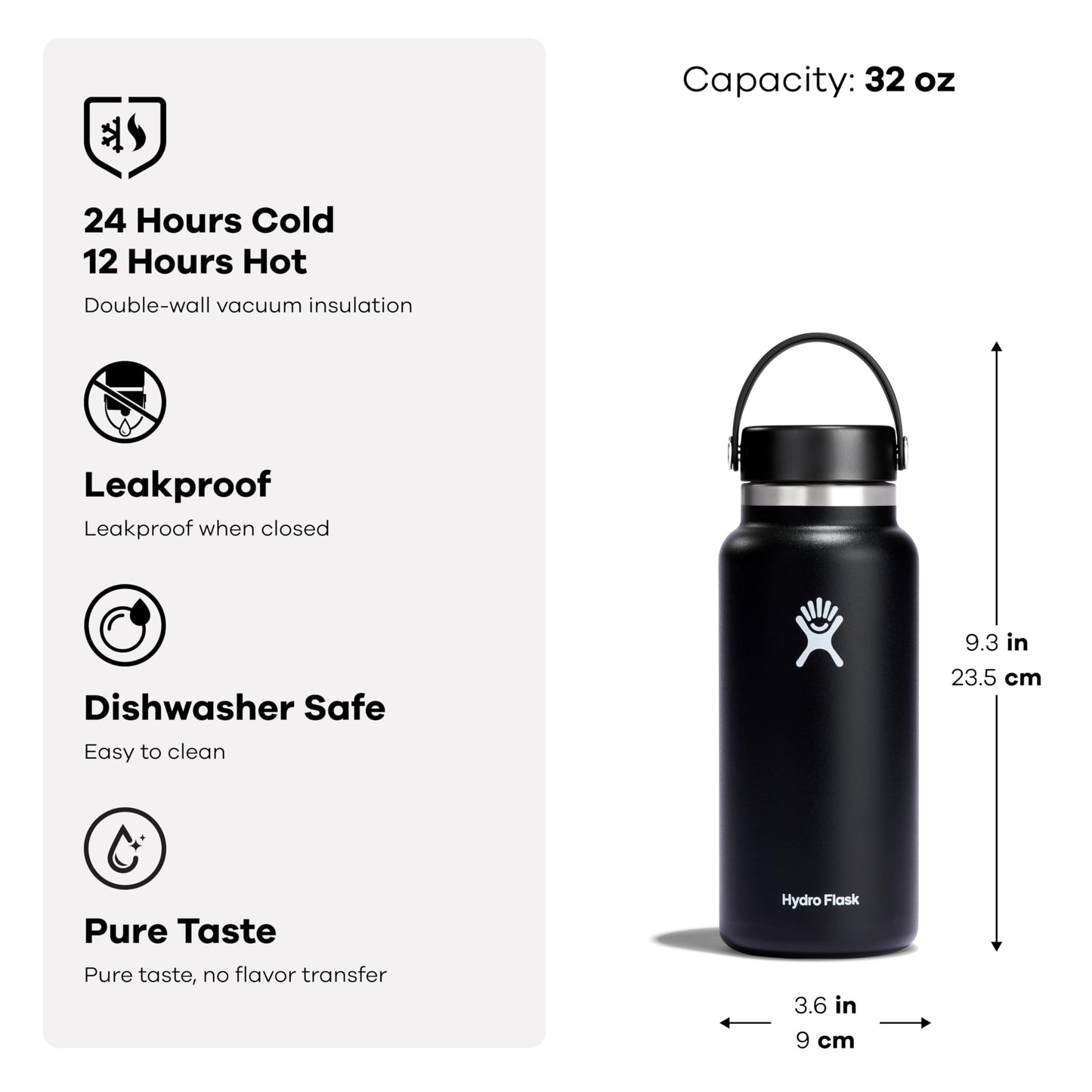 Hydro Flask Water Bottle - Insulated Stainless Steel