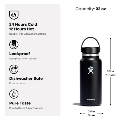 Hydro Flask Water Bottle - Insulated Stainless Steel