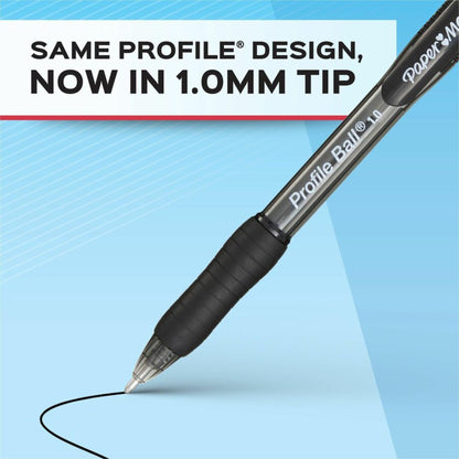 Paper Mate Ballpoint Pen (1.0mm), Black, 4 Count
