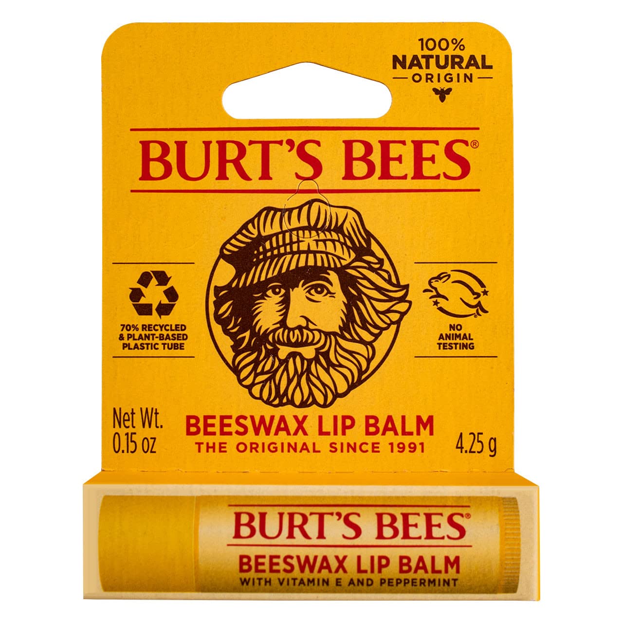 Burt's Bees Beeswax Lip Balm Peppermint