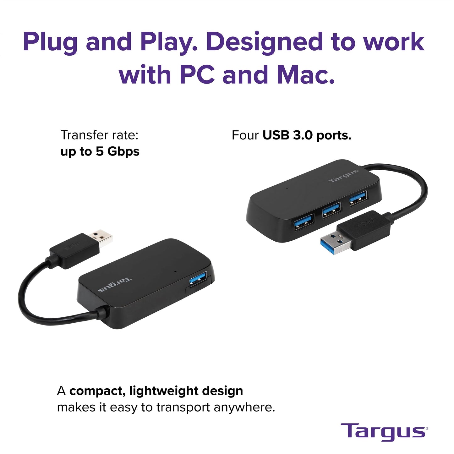 Targus - USB 3.0 4-Port Hub