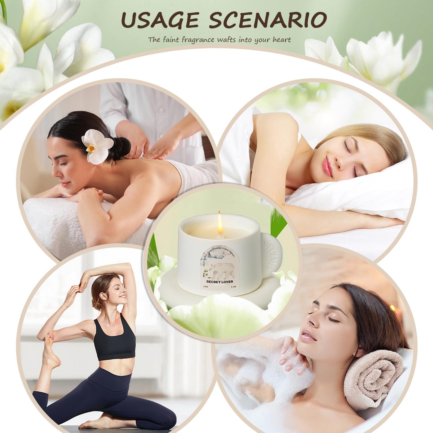 Gifts for Women Scented Candle (Floral Fragrance)