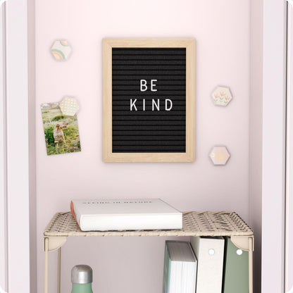 Magnetic Locker Letter Board, Black Felt, 8" x 6"