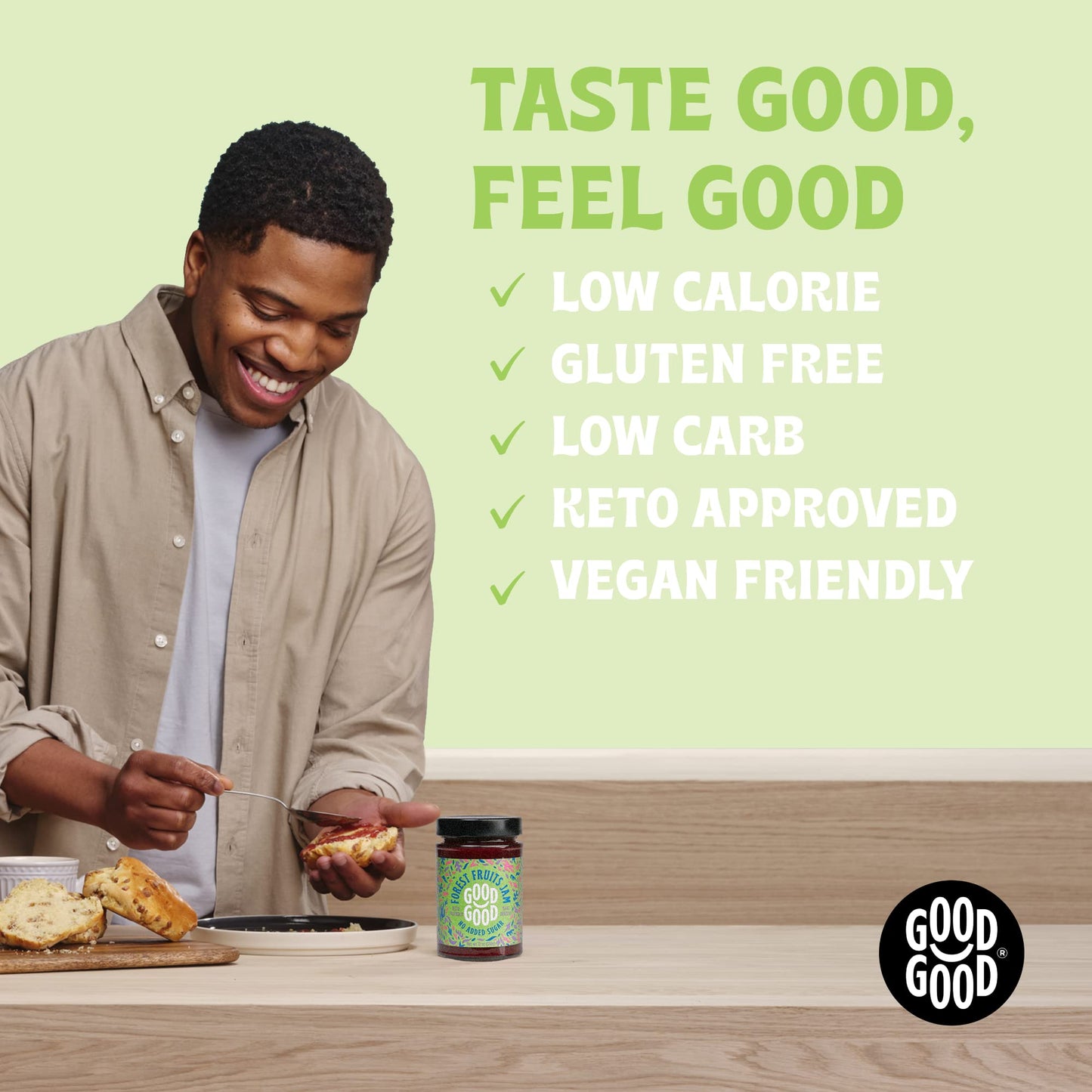 Good Good Forest Fruit Jam 12oz No Sugar (Best By 09/2026)