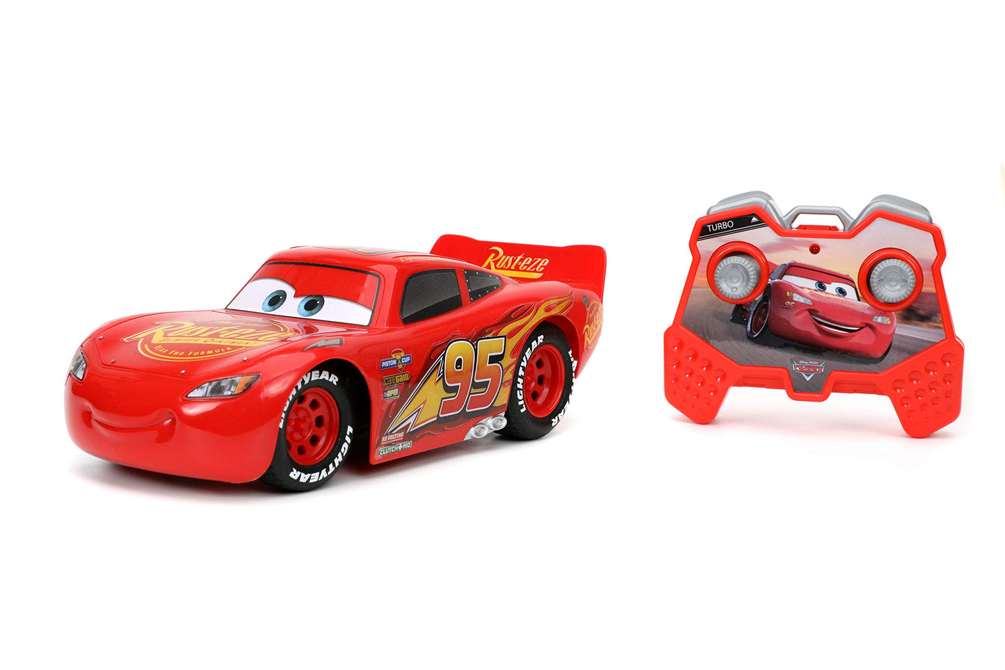 Jada Pixar Cars Lightning McQueen RC 1:24 Red