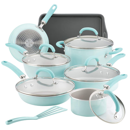 Rachael Ray Nonstick Cookware Pots and Pans Set