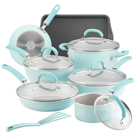 Rachael Ray Nonstick Cookware Pots and Pans Set