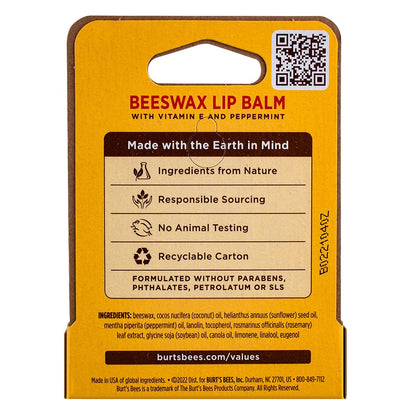 Burt's Bees Beeswax Lip Balm Peppermint