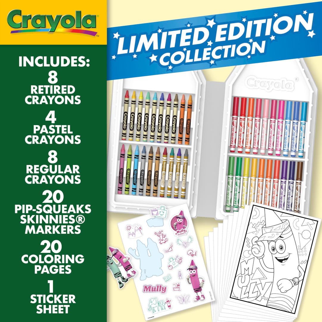 Crayola Coloring Set with Limited Edition Blue Art Case