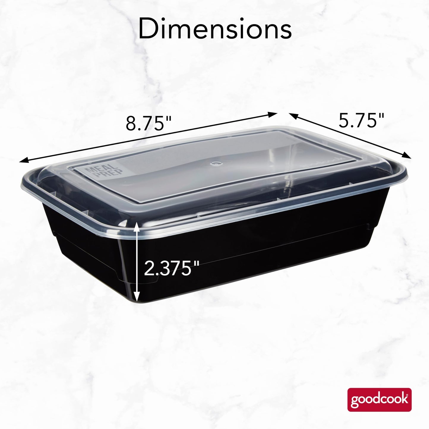 GoodCook Meal Prep Containers 10-Pack
