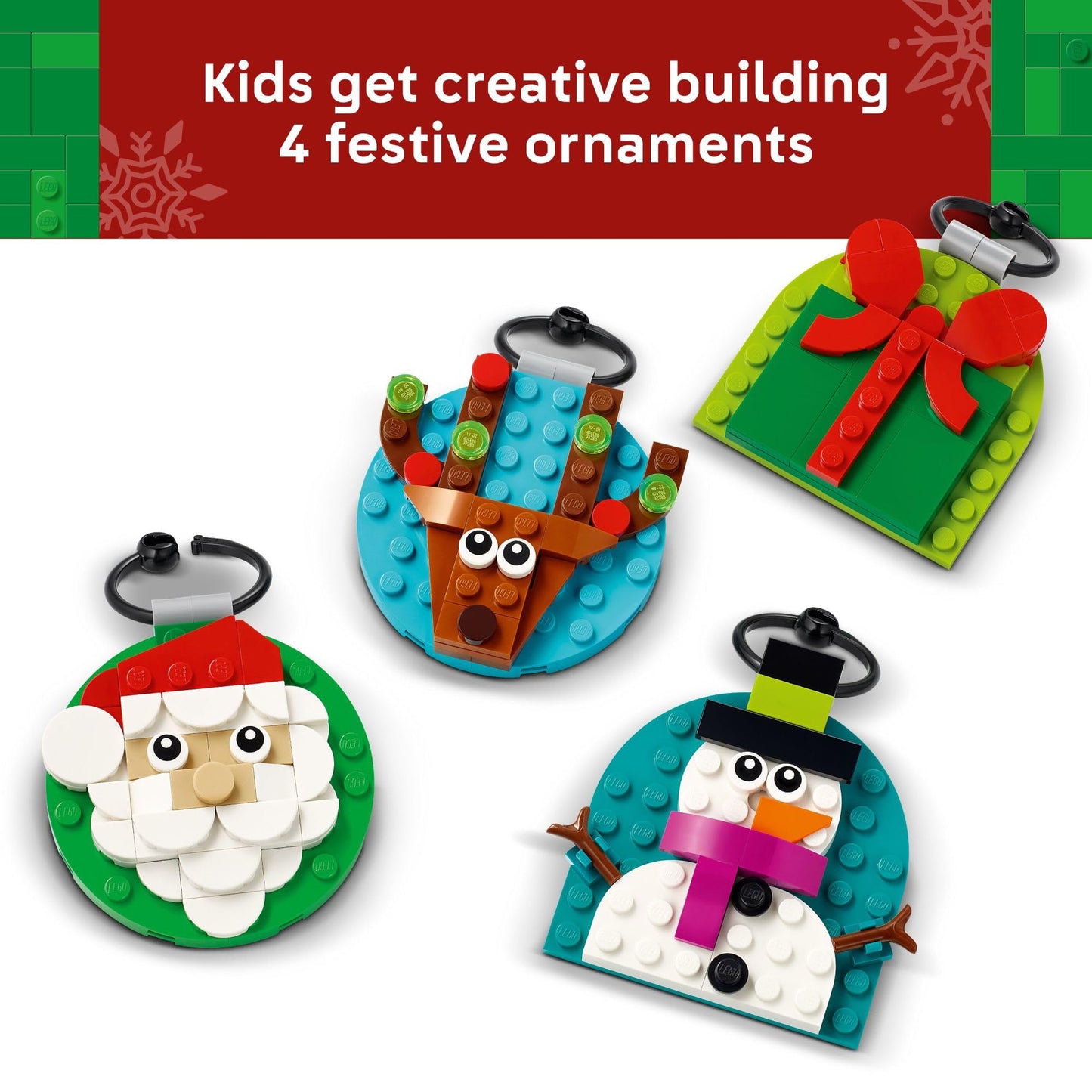 LEGO Christmas Ornament Selection Building Toys (Damaged Packaging)