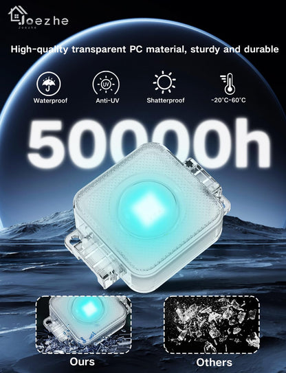 Permanent Outdoor Lights, 50ft with 36 LED Lights, IP67 Water-Proof, Compatible with Alexa, Assistant