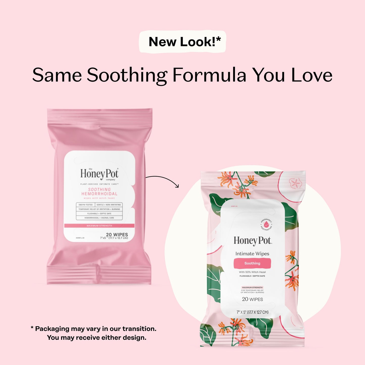 The Honey Pot Company - Feminine Wipes - 20ct