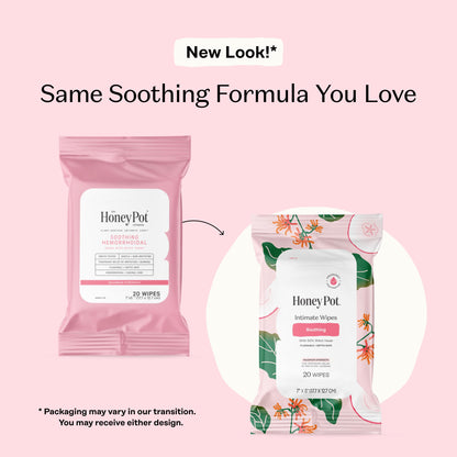 The Honey Pot Company - Feminine Wipes - 20ct