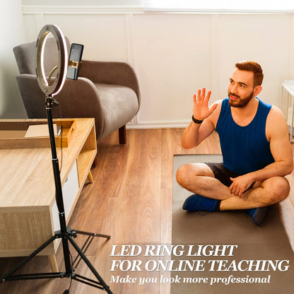 10.2" Ring Light Kit - Adjustable Tripod Stand