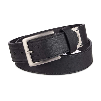 Dickies Men's Reinforced Leather 1 1/2 Inch Work Belt, Small,