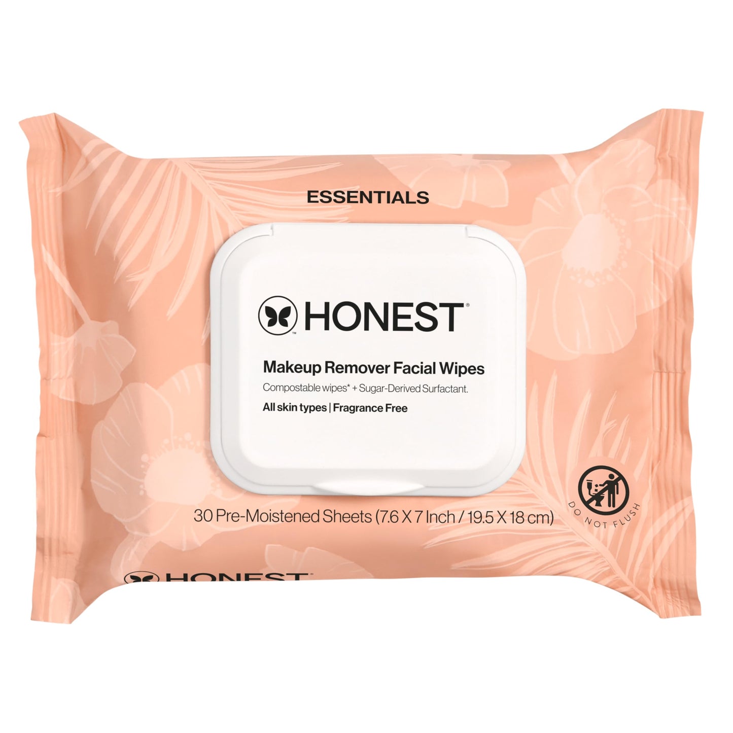 Honest Beauty Fragrance Free Cleansing Makeup Remover Facial Wipes 30ct