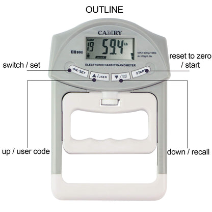 CAMRY Digital Hand Dynamometer