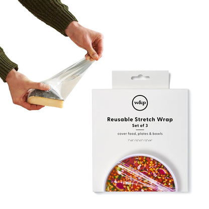 W&P Reusable Silicone Stretch Wrap 3 Count