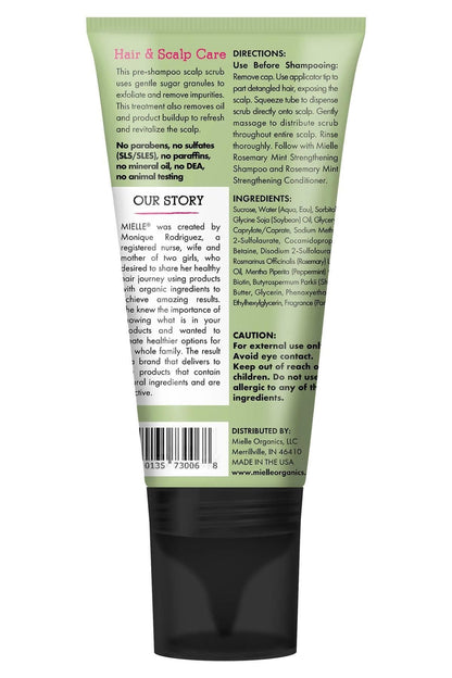Mielle Rosemary Mint Clarifying Sugar Scalp Scrub - 6 Oz