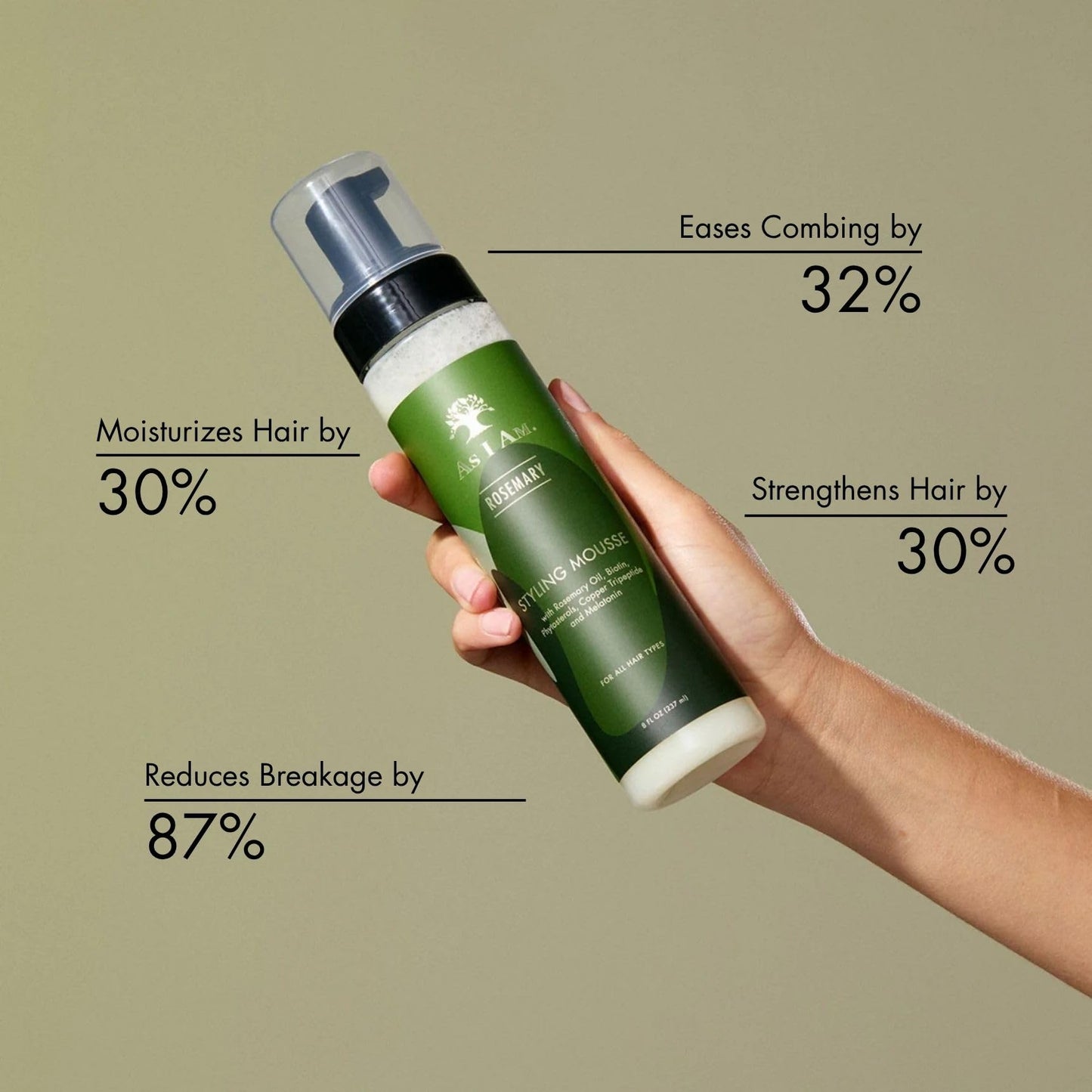 As I Am Rosemary Styling Mousse