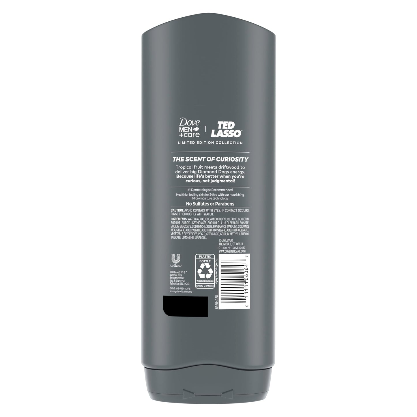 DOVE MEN Ted Lasso Scent of Curiosity Body & Face Wash 18 fl oz