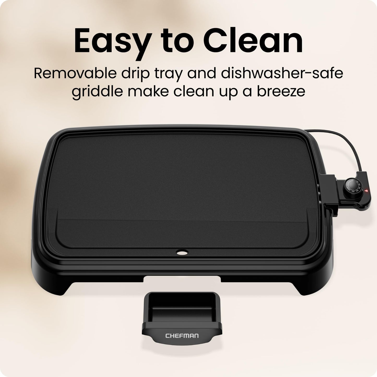 Chefman XL Electric Griddle 10 x 20 Inch (Open Box)