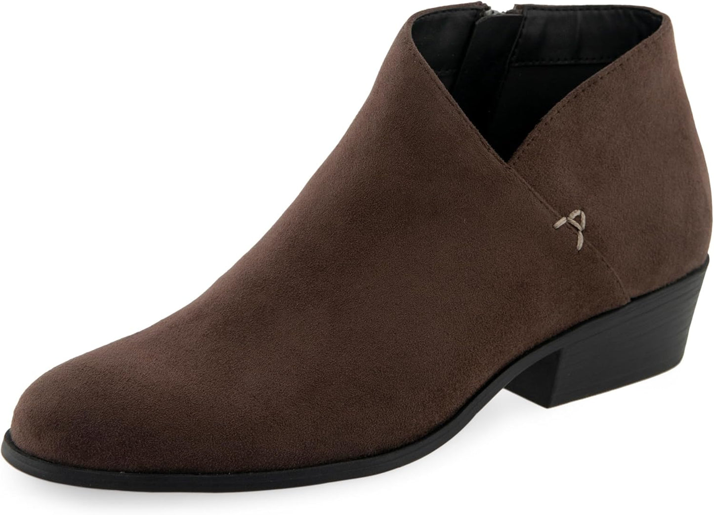 Women's 8.5 Wide Aerosoles CAYU Ankle Boot, Java Faux Suede,