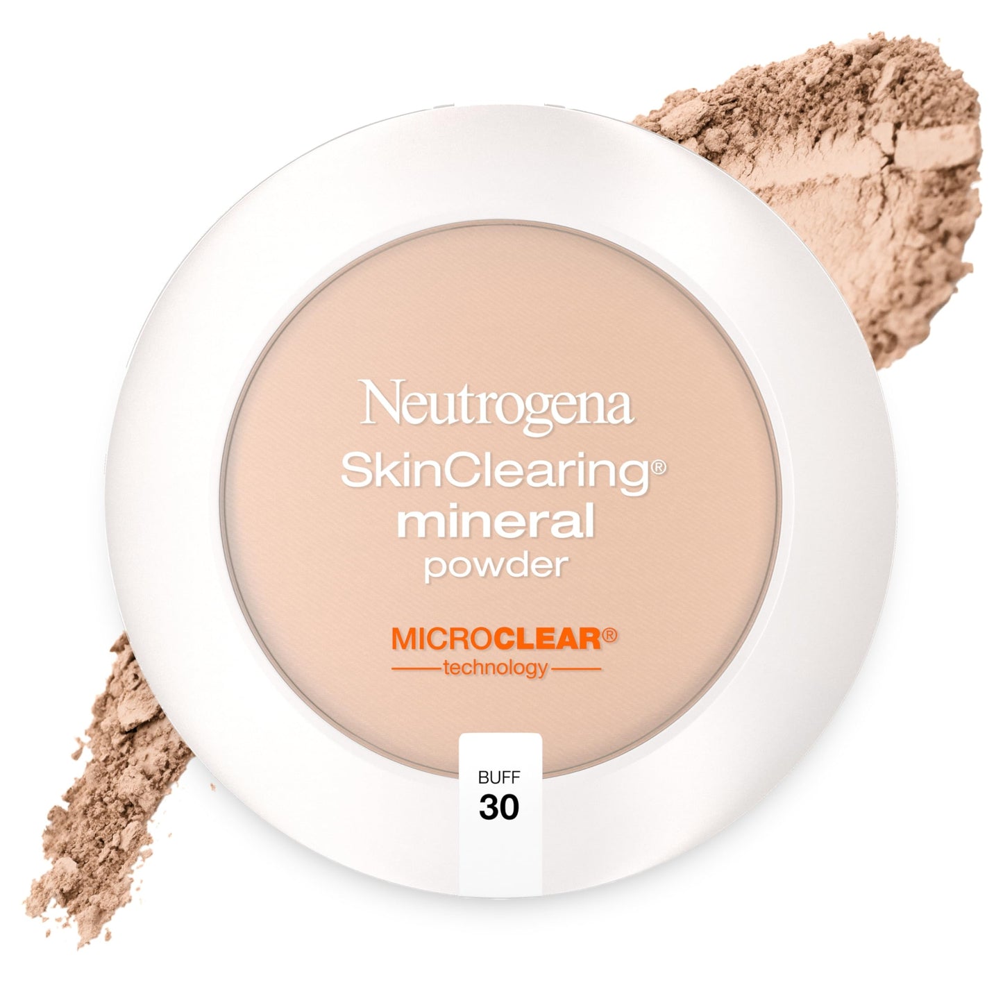 Neutrogena SkinClearing Pressed Mineral Powder, Buff 30, 0.38 oz