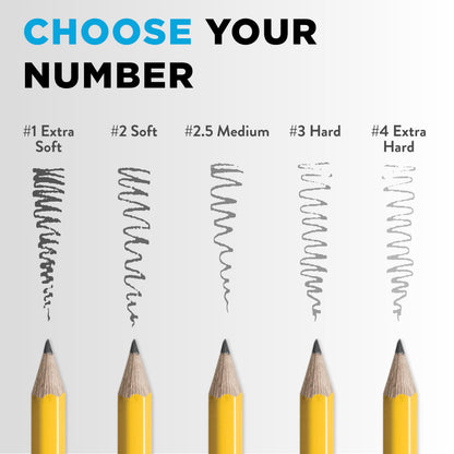 Ticonderoga Premium Wood Pencils Unsharpened #2 24 ct