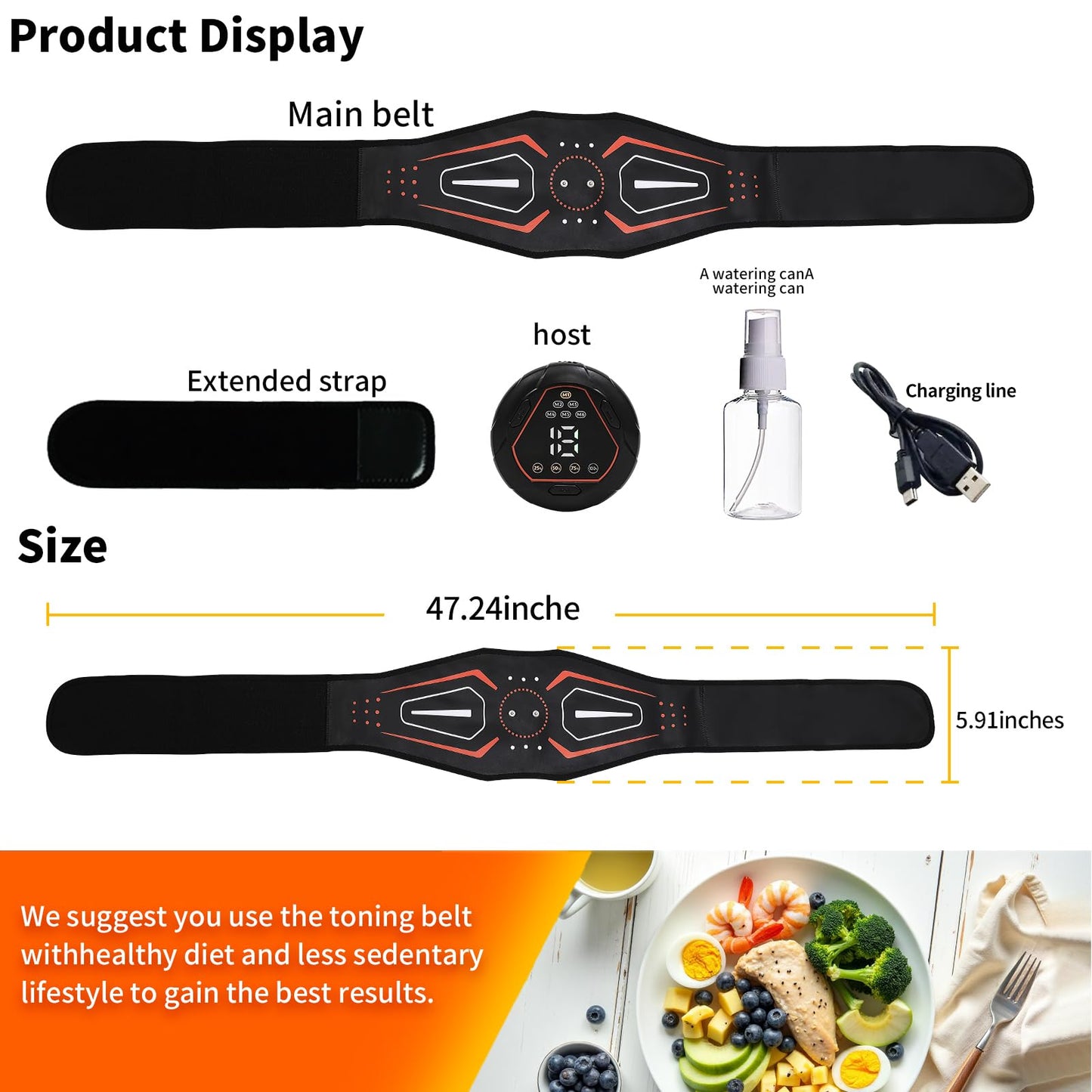Fitness Belt Stimulator, Ab Machine