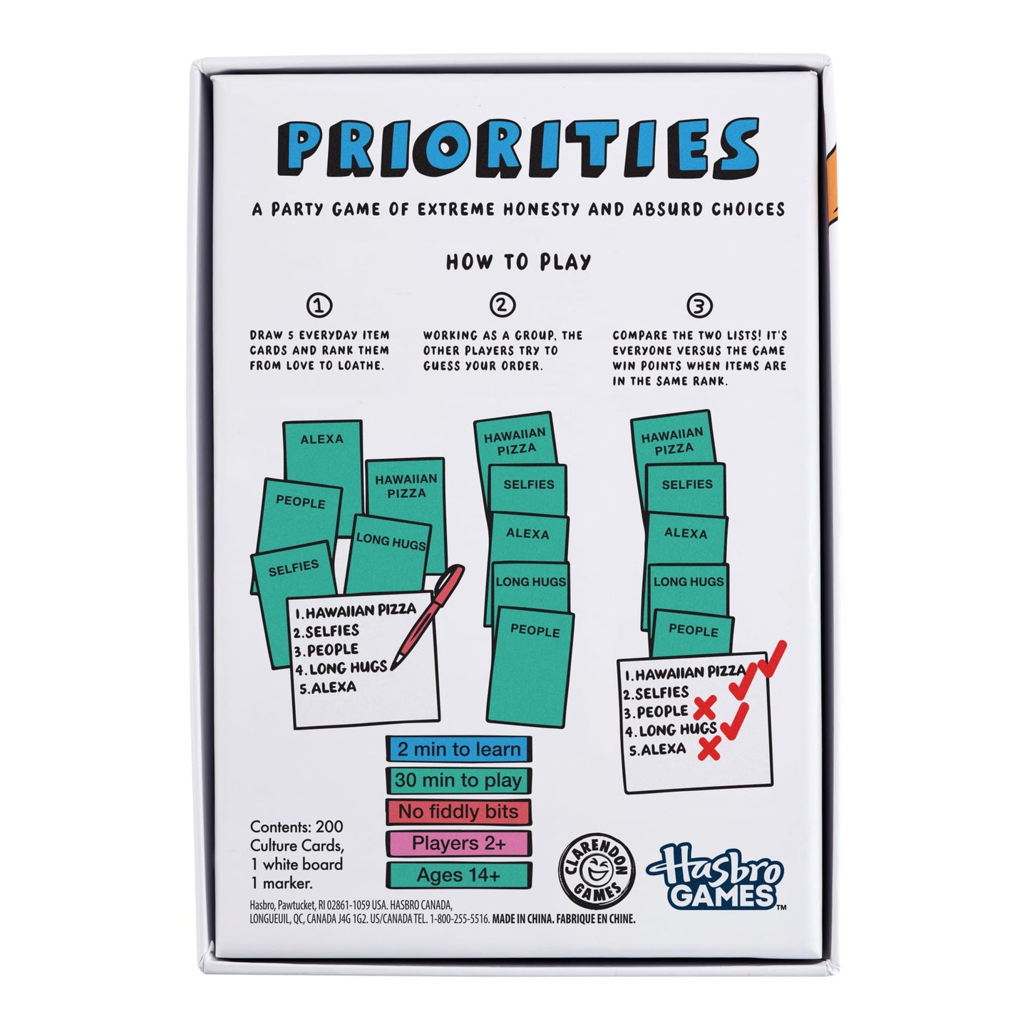 Priorities Party Card Game for Teens & Adults