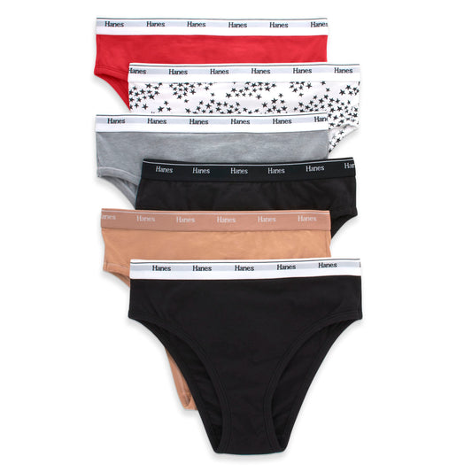Hanes Originals Women's Underwear , 6-Pack 6/M