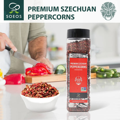 Soeos Sichuan Peppercorns, 8oz (BB Jun 26 2027)